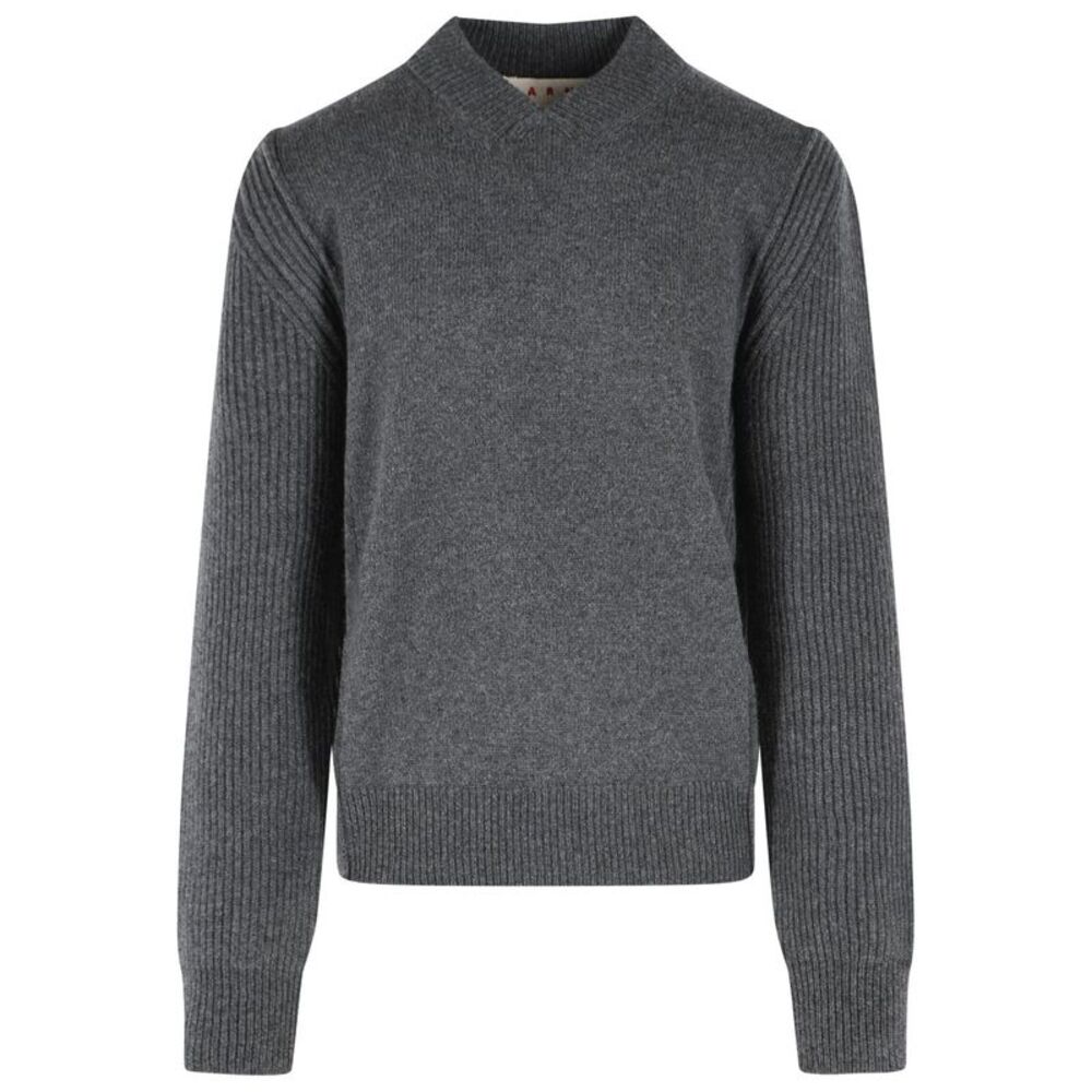 Marni Grey Virgin Wool And Cashmere Sweater Men